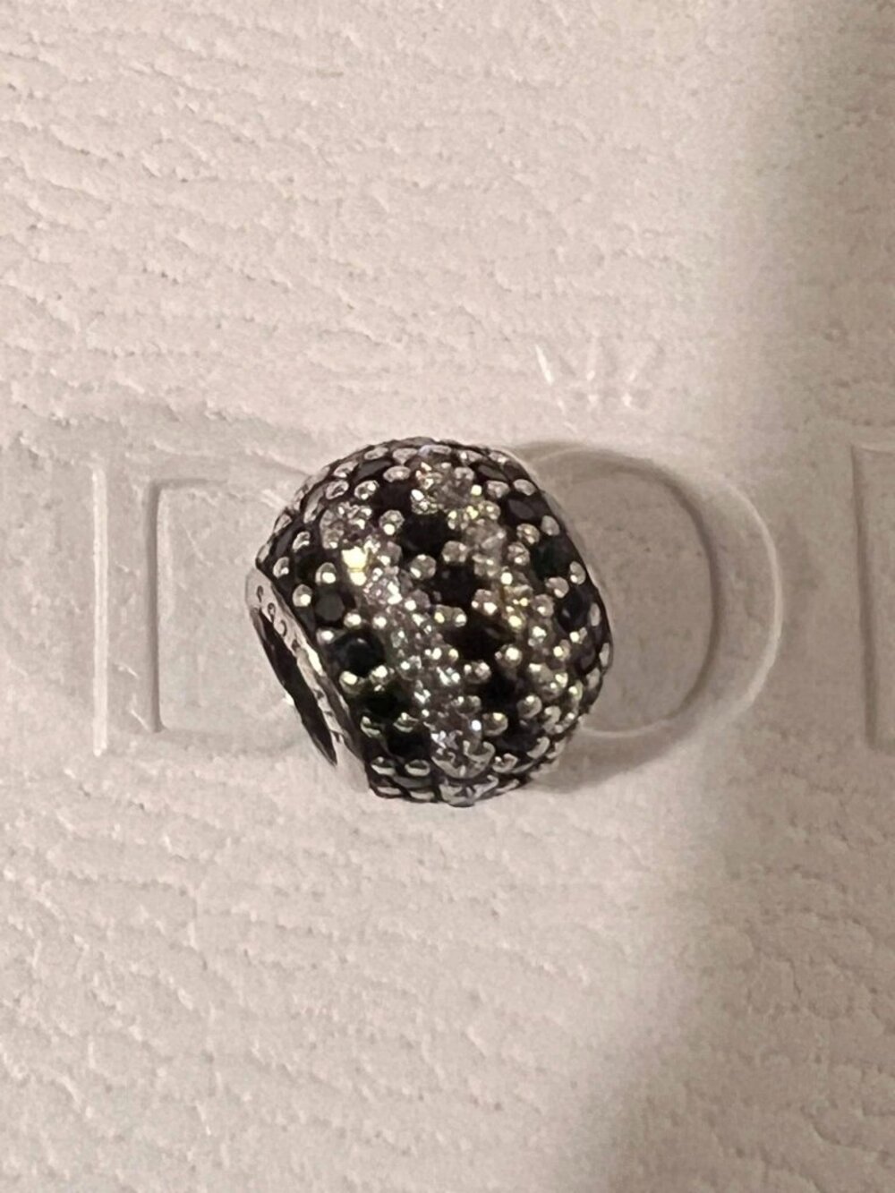 Authentic Pandora Black Nautical Pave Lights Charm #791172NCK